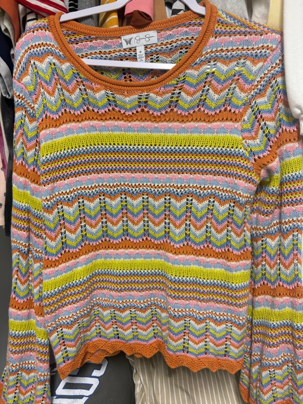 Jessica Simpson crochet top